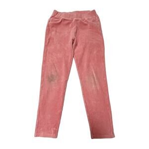 Hanna Andersson Ribbed Velour Slim Pants Size 6/7